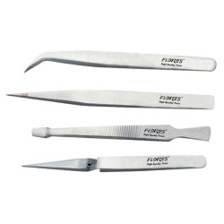 Tweezers set 4 pcs
