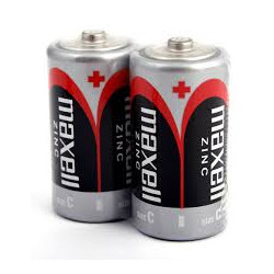 Set of 2 non-alkaline R14 Maxell batteries