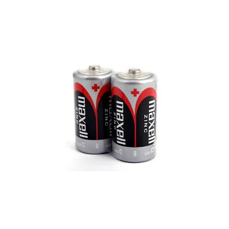 Set of 2 non-alkaline R14 Maxell batteries