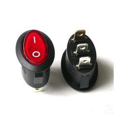 Oval switch with LED ON/OFF