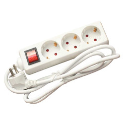 Steckdosenleiste 3-fach 1.5m 3x1.5mm² mit Schalter Alien