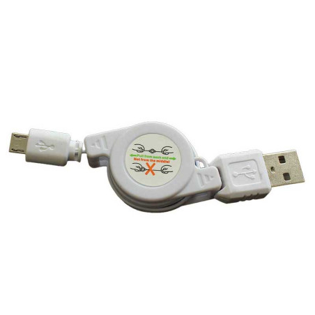 MicroUSB-Kabel mit Aufrollmechanismus