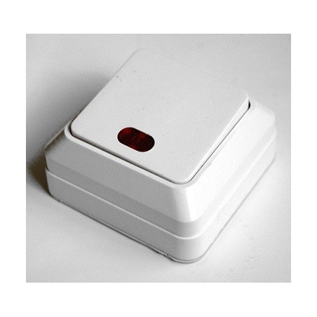 Surface mounted switch with LED