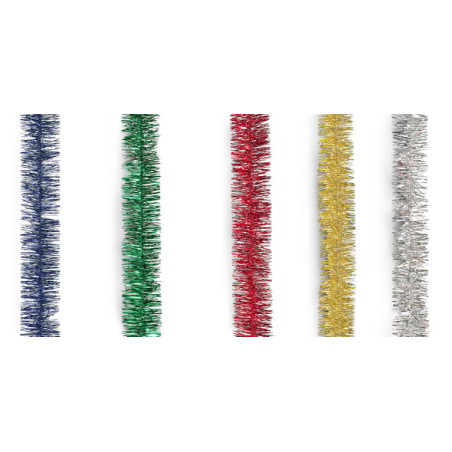 Tinsel 180cm assorted colors