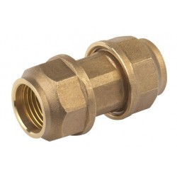 Quick coupling brass 1/2 - 1/2 (20mm - 20mm P+P)