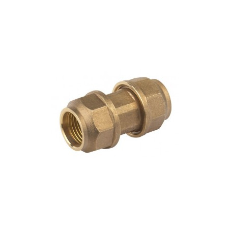 Quick coupling brass 1/2 - 1/2 (20mm - 20mm P+P)