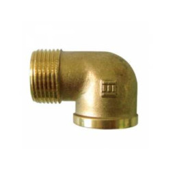 Bronze elbow for water 1/2 inch no. 1 female thread+male thread