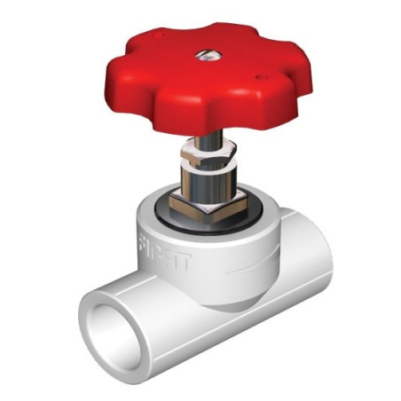 Zawór odcinający z rozetą do PPR 32mm