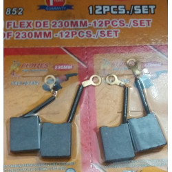 Set Kohlebürsten für Winkelschleifer 230 mm – 12 Stück/Set
