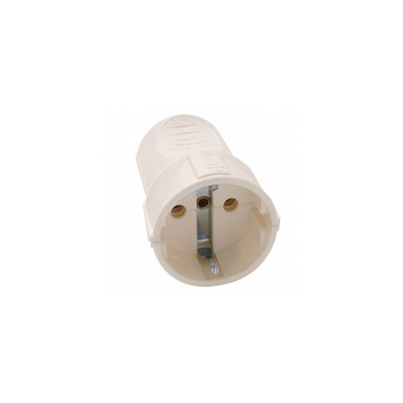 Schuko socket with grounding