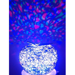 Aluminum ornament with multicolor LED