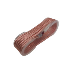 MicroUSB textile cable pink