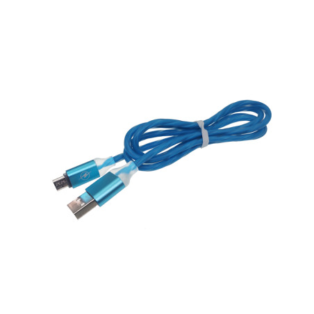 Dickes gummiertes MicroUSB-Kabel, blau