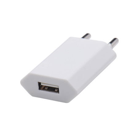 Incarcator retea mufa usb 1A alb