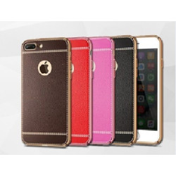 Iphone7 TPU case imitation red leather