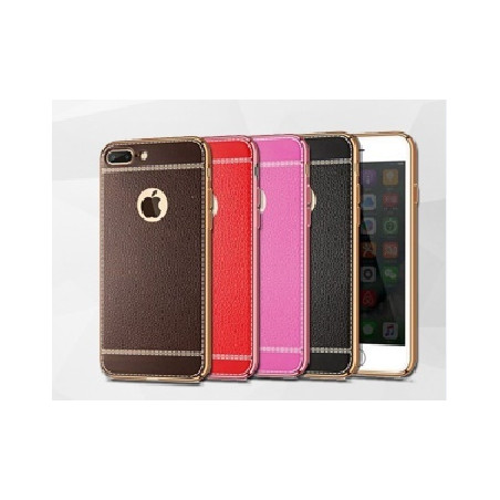 Iphone7 TPU case imitation red leather