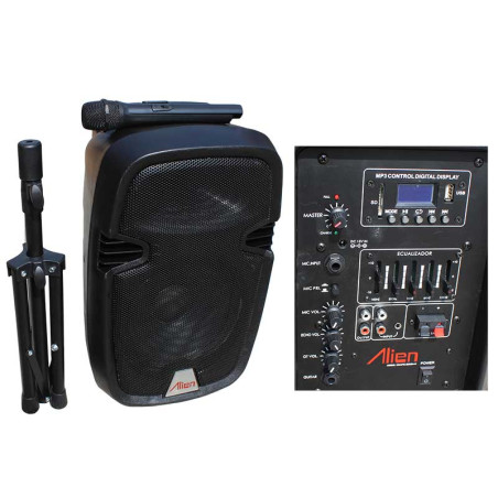 Aktivbox 10" ABS 2110DA-R USB/SD/FM/BT/ACCU Alien