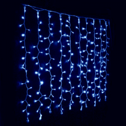 LED-Regen-Lichterkette 100 LEDs, weiß