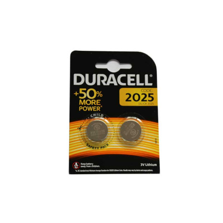 Batterie 3V CR2025 Duracell Lithium Set 2Stk.