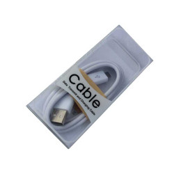 MicroUSB cable 1m white blister