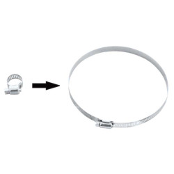 Hose clamp (125MM-146MM) set of 10pcs