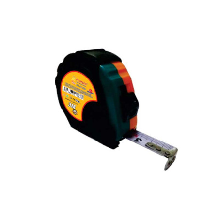 Gummiertes Maßband mit Knopf 3 m