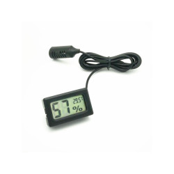 LCD panel thermometer with hygrometer