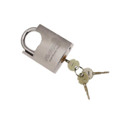 Stainless steel padlock with star key 75mm