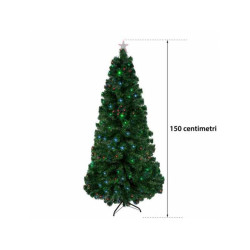 Christmas tree with LED and fiber optic 150cm