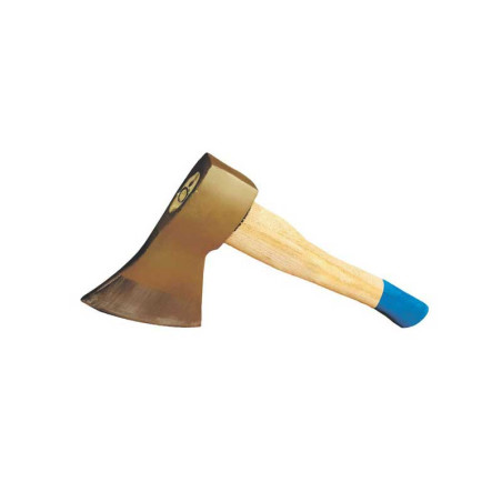 Yellow axe with wooden handle 500g