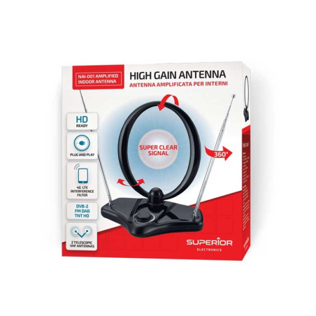 Antena pokojowa z wzmocnieniem Superior