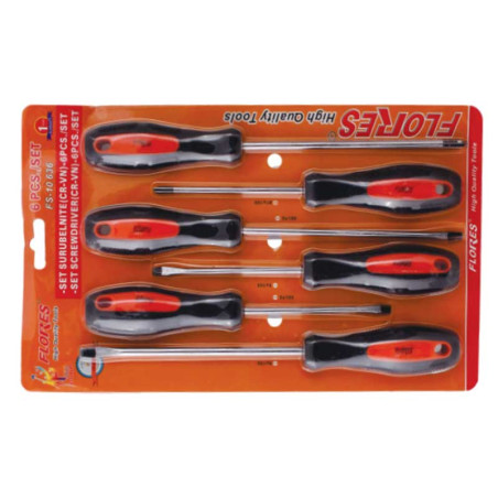 Set of (CR-VN) screwdrivers 6pcs