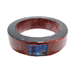 Speaker cable red/black 2x0.5mm reel 100m