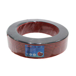 Speaker cable red/black 2x0.75mm reel 100m