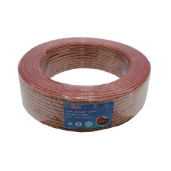 Speaker cable transparent 2x1.5mm reel 100m
