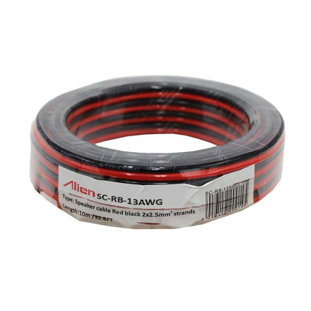 Speaker cable red/black 2x2.5mm 10M