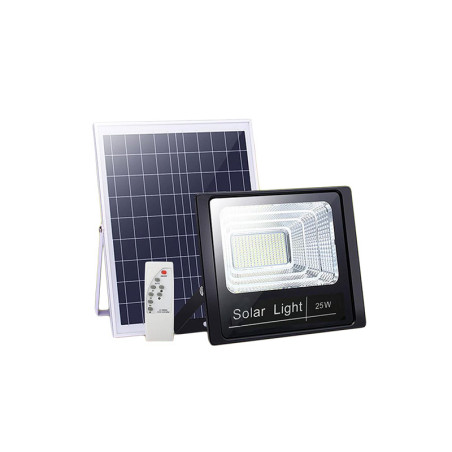 Reflektor LED 25W z panelem solarnym i akumulatorem