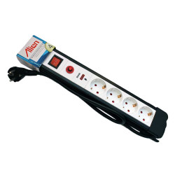 Surge protection extension cord 4-way 5m Alien