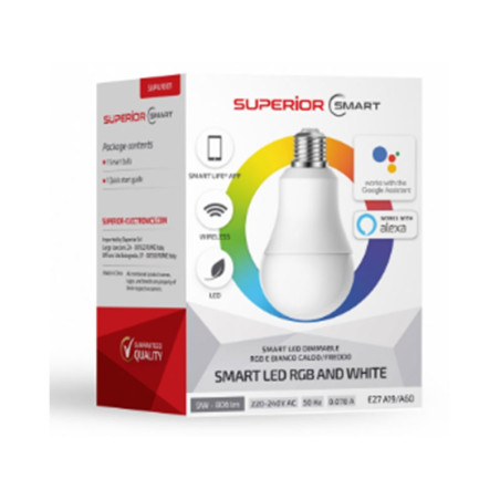 LED Smart bulb dimmable RGB Superior