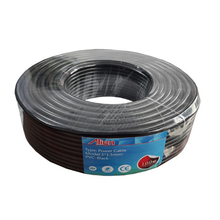 Electrical cable MYYM 3x1.5mm² 100m black