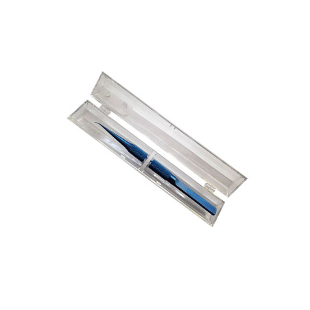Präzisionspinzette Titan gebogen