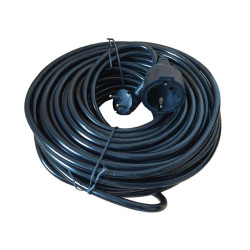 Extension cable 3x2.5mm with socket 5m Alien black