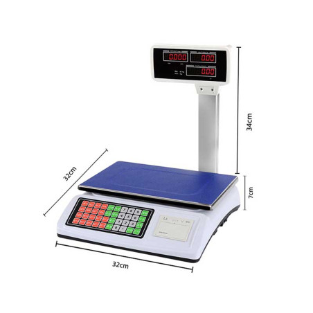 Waga elektroniczna 10g/50Kg z drukarką