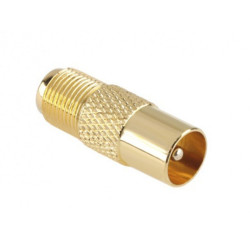 Adapter F to TV male gold