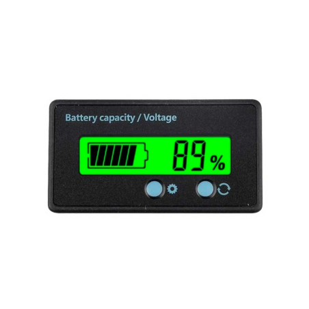 Lead-acid/lithium battery voltmeter 6–63V