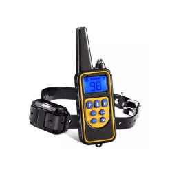 Dog training device with remote