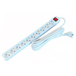 10-fach Steckdosenleiste 5 m 3×2,5 mm² mit Schalter Alien