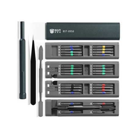 Zestaw śrubokrętów precyzyjnych 30 elementów BST-8958