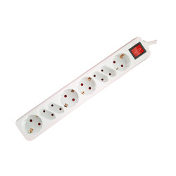 Extension cord 4 Schuko + 4 Euro 1.5m with switch Alien