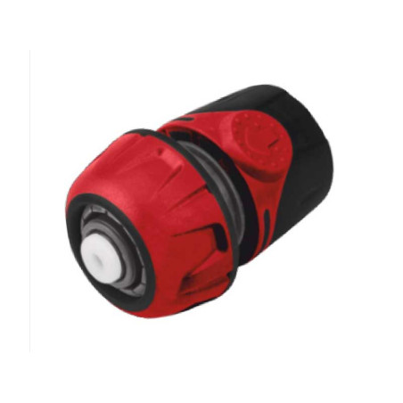 Rubber connector with stopper for hose